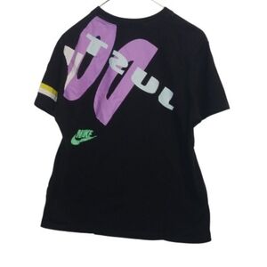 Nike "Just Do It" Logo Black Women's  T-Shirt Cotton Top Size S